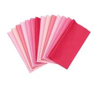 PATIKIL Cotton Fabric Bundles, 14 Pcs 20 x 20 Inch Fat Quarter Solid Color Precut Fabric Squares for Sewing Patchwork Quilting DIY Crafts, Pink
