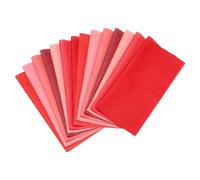 PATIKIL Cotton Fabric Bundles, 14 Pcs 4 x 4 Inch Fat Quarter Solid Color Precut Fabric Squares for Sewing Patchwork Quilting DIY Crafts, Red
