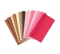 PATIKIL Cotton Fabric Bundles, 14 Pcs 4 x 4 Inch Fat Quarter Solid Color Precut Fabric Squares for Sewing Patchwork Quilting DIY, Coffee Pink