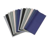 PATIKIL Cotton Fabric Bundles, 14 Pcs 8 x 8 Inch Fat Quarter Solid Color Precut Fabric Squares, Material for Sewing Fabrics, for Patchwork Quilting DIY Crafts, Blue Grey