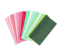 PATIKIL Cotton Fabric Bundles, 14Pcs 8 x 8 Inch Fat Quarter Solid Color Precut Fabric Squares for Sewing Patchwork Quilting DIY Crafts, Pink/Green