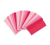 PATIKIL Cotton Fabric Bundles, 21Pcs 8 x 8 Inch Fat Quarter Solid Color Precut Fabric Squares for Sewing Patchwork Quilting DIY Crafts, Pink