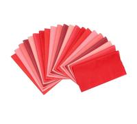 PATIKIL Cotton Fabric Bundles, 21Pcs 8 x 8 Inch Fat Quarter Solid Color Precut Fabric Squares for Sewing Patchwork Quilting DIY Crafts, Red