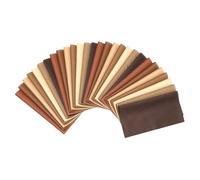 PATIKIL Cotton Fabric Bundles, 28Pcs 4 x 4 Inch Fat Quarter Solid Color Precut Fabric Squares for Sewing Patchwork Quilting DIY Crafts, Brown