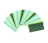 PATIKIL Cotton Fabric Bundles, 28Pcs 8 x 8 Inch Fat Quarter Solid Color Precut Fabric Squares for Sewing Patchwork Quilting DIY Crafts, Green