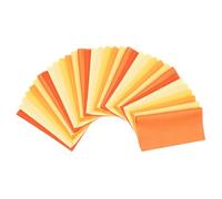 PATIKIL Cotton Fabric Bundles, 35 Pcs 10 x 10 Inch Fat Quarter Solid Color Precut Fabric Squares for Sewing Patchwork Quilting DIY Crafts, Orange