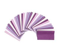 PATIKIL Cotton Fabric Bundles, 35 Pcs 8 x 8 Inch Fat Quarter Solid Color Precut Fabric Squares for Sewing Patchwork Quilting DIY, Purple-White