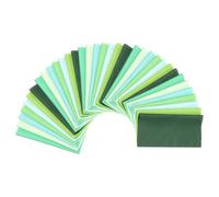 PATIKIL Cotton Fabric Bundles, 35 Pcs 8 x 8 Inch Fat Quarter Solid Color Precut Fabric Squares for Sewing Patchwork Quilting DIY, Green