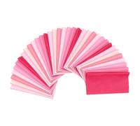 PATIKIL Cotton Fabric Bundles, 35 Pcs 8 x 8 Inch Fat Quarter Solid Color Precut Fabric Squares for Sewing Patchwork Quilting DIY, Pink
