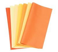PATIKIL Cotton Fabric Bundles, 7 Pcs 20 x 20 Inch Fat Quarter Solid Color Precut Fabric Squares for Sewing Patchwork Quilting DIY Crafts, Orange