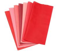 PATIKIL Cotton Fabric Bundles, 7 Pcs 20 x 20 Inch Fat Quarter Solid Color Precut Fabric Squares for Sewing Patchwork Quilting DIY Crafts, Red