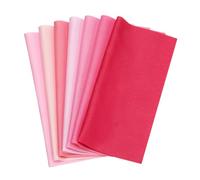 PATIKIL Cotton Fabric Bundles, 7 Pcs 4 x 4 Inch Fat Quarter Solid Color Precut Fabric Squares for Sewing Patchwork Quilting DIY Crafts, Pink