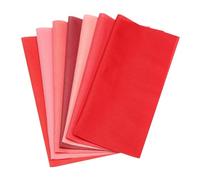 PATIKIL Cotton Fabric Bundles, 7 Pcs 4 x 4 Inch Fat Quarter Solid Color Precut Fabric Squares for Sewing Patchwork Quilting DIY Crafts, Red