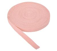 PATIKIL Cotton Twill Tape 10mm(3/8 Inch) 10 Yards Cotton Ribbon Bias Binding Tapes Herringbone Webbing Trim for Sewing Gift Wrapping Craft DIY Pale Pink - 9m