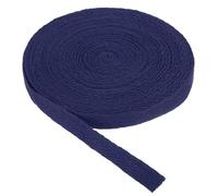 PATIKIL Cotton Twill Tape 10mm(3/8 Inch) 10 Yards Cotton Ribbon Bias Binding Tapes Herringbone Webbing Trim for Sewing Gift Wrapping Craft DIY Midnight Blue - 9m