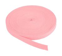 PATIKIL Cotton Twill Tape 3/8 Inch 25 Yards Cotton Ribbon Bias Binding Tape Herringbone Webbing Trim for Sewing Gift Wrapping Craft DIY Pastel Pink