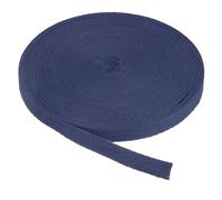 PATIKIL Cotton Twill Tape 3/8 Inch 25 Yards Cotton Ribbon Bias Binding Tape Herringbone Webbing Trim for Sewing Gift Wrapping Craft DIY Midnight Blue