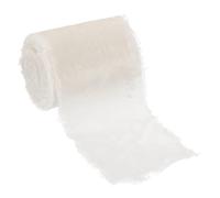 PATIKIL Cream Velvet Ribbon, 3 Inch x 3 Yards Frayed Ribbon for Gift Wrapping Fabric for Wreaths Flower Bouquets Bows Wedding Decor