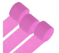 PATIKIL Crepe Paper Streamers, 3 Roll 246 Ft Party Decorations Streamers for Birthday Wedding Christmas Party Supplies, Rose Red (1.8Inch x 82Ft/Roll)
