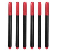 PATIKIL Crimson Permanent Fabric Markers for Cloths, Permanent Markers Set Fabric Pen on Plastic Wood Stone Metal and Glass for Coloring Drawing Writing Marking, 6Pack