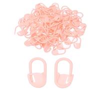 PATIKIL Crochet Stitch Markers, 100 Pack Plastic Knitting Markers Locking Stitch Marker for Sewing Crocheting DIY Craft, Light Pink