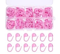 PATIKIL Crochet Stitch Markers, 150Pcs Plastic Knitting Crochet Locking Stitch Needle Marker Needle Clip Counter for Sewing Crocheting DIY Craft, Light Purple