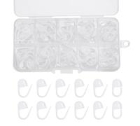 PATIKIL Crochet Stitch Markers, 150Pcs Plastic Knitting Crochet Locking Stitch Needle Marker Needle Clip Counter for Sewing Crocheting DIY Craft, White