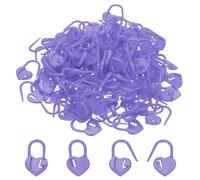 PATIKIL Crochet Stitch Markers, 150Pcs Plastic Knitting Markers Needle Pin Heart Locking Stitch Marker for Sewing Crocheting DIY Craft, Purple
