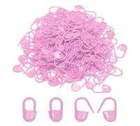 PATIKIL Crochet Stitch Markers, 200Pcs Plastic Knitting Markers Needle Pin Locking Stitch Marker for Sewing Crocheting DIY Craft, Light Purple