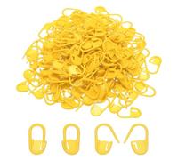 PATIKIL Crochet Stitch Markers, 200Pcs Plastic Knitting Markers Needle Pin Locking Stitch Marker for Sewing Crocheting DIY Craft, Yellow