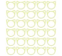 PATIKIL Crochet Stitch Markers, 30Pcs Knitting Markers Needle Pin Cat Locking Stitch Marker for Sewing Crocheting DIY Craft, Bright Yellow