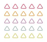 PATIKIL Crochet Stitch Markers, 50Pcs Knitting Markers Needle Pin Triangle Locking Stitch Marker for Sewing Crocheting DIY Craft, Multicolored