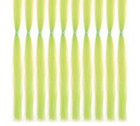 PATIKIL Crystal Flash Fly Fishing Line, 10 Pack Sparkle Fly Tying Material Kit Holographic Dry Flies Thread Supplies for Making Fishing Hook Lure Flies, Green