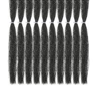 PATIKIL Crystal Flash Fly Fishing Line, 10 Pack Sparkle Fly Tying Material Kit Holographic Dry Flies Thread Supplies for Making Fishing Hook Lure Flies, Black