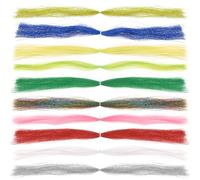 PATIKIL Crystal Flash Fly Fishing Line Fly Tying Material, 10Pcs 250 Strands Dry Flies Decorating Accessories for Making Fishing Hook Lure Flies 10 Colors