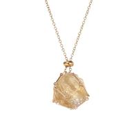 PATIKIL Crystal Holder Necklace, Stainless Steel Adjustable Crystal Cage Stone Holder Necklaces Replacement 1.8 Inch Length for Women Men, Rose Gold
