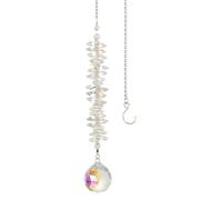 PATIKIL Crystal Suncatcher DIY Sun Catchers, 1Pcs Hanging Window Ball Prism with Chain for Home Garden Decor Woman Craft, Multicolor