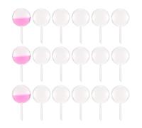 PATIKIL Cupcakes Pipettes, 50 Pcs 4ml Disposable Plastic Dessert Pipettes Strawberry Pipettes Squeeze Transfer Pipettes Droppers for Cupcakes Mini Cakes Desserts, Clear, Round Shape