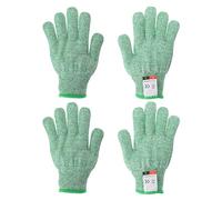 PATIKIL Cut Resistant Gloves, 2 Pair Level 5 Protection Anti Cutting Gloves Cut Proof Gloves for Kitchen Wood Carving Working, Small, Green