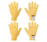 PATIKIL Cut Resistant Gloves, 2 Pair Level 5 Protection Anti Cutting Gloves Cut Proof Gloves for Kitchen Wood Carving Working, Medium, Yellow