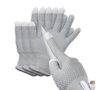 PATIKIL Cut Resistant Gloves, 2 Pair Touchscreen Level 5 Protection Cutting Gloves Anti Cut Kitchen Work Glove for Mandolin Slicing Oyster Shucking Whittling Wood Carving, Gray, Medium
