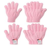 PATIKIL Cut Resistant Gloves, 4 Pair Level 5 Protection Anti Cutting Gloves for Kitchen Wood Carving Working, X-Small, Pink