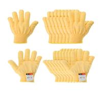 PATIKIL Cut Resistant Gloves, 8 Pair Level 5 Protection Anti Cutting Gloves Cut Proof Gloves for Kitchen Wood Carving Working, X-Small, Yellow