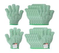 PATIKIL Cut Resistant Gloves, 8 Pair Level 5 Protection Anti Cutting Gloves Cut Proof Gloves for Kitchen Wood Carving Working, X-Small, Green