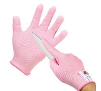 PATIKIL Cut Resistant Gloves, Level 5 Protection Cutting Gloves Anti Cut Kitchen Work Glove for Mandolin Slicing Oyster Shucking Whittling Wood Carving, Pink, Large