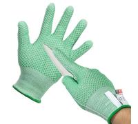 PATIKIL Cut Resistant Gloves, Level 5 Protection Cutting Gloves Anti Cut Kitchen Work Glove for Mandolin Slicing Oyster Shucking Whittling Wood Carving, Green, Small