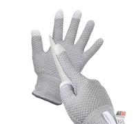 PATIKIL Cut Resistant Gloves, Touchscreen Level 5 Protection Cutting Gloves Anti Cut Kitchen Work Glove for Mandolin Slicing Oyster Shucking Whittling Wood Carving, Gray, Medium