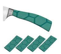 PATIKIL Cutting Knife Handle Heat Shrink Sleeve 1.4x4.9, 4 Pack Chef Cutter Non Slip Wrap for Kitchen Knife Management, Green Hive Pattern