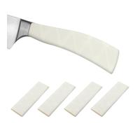 PATIKIL Cutting Knife Handle Heat Shrink Sleeve 2.2"x4.9", 4 Pack Chef Cutter Non Slip Wrap for Kitchen Knife Management, White x Pattern