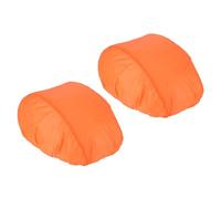 PATIKIL Cycling Bicycle Helmet Cover, 2 Pack Motorcycle Helmet Rain Cover Waterproof Ride Gear Helmet Cover for Road Cycling, Orange